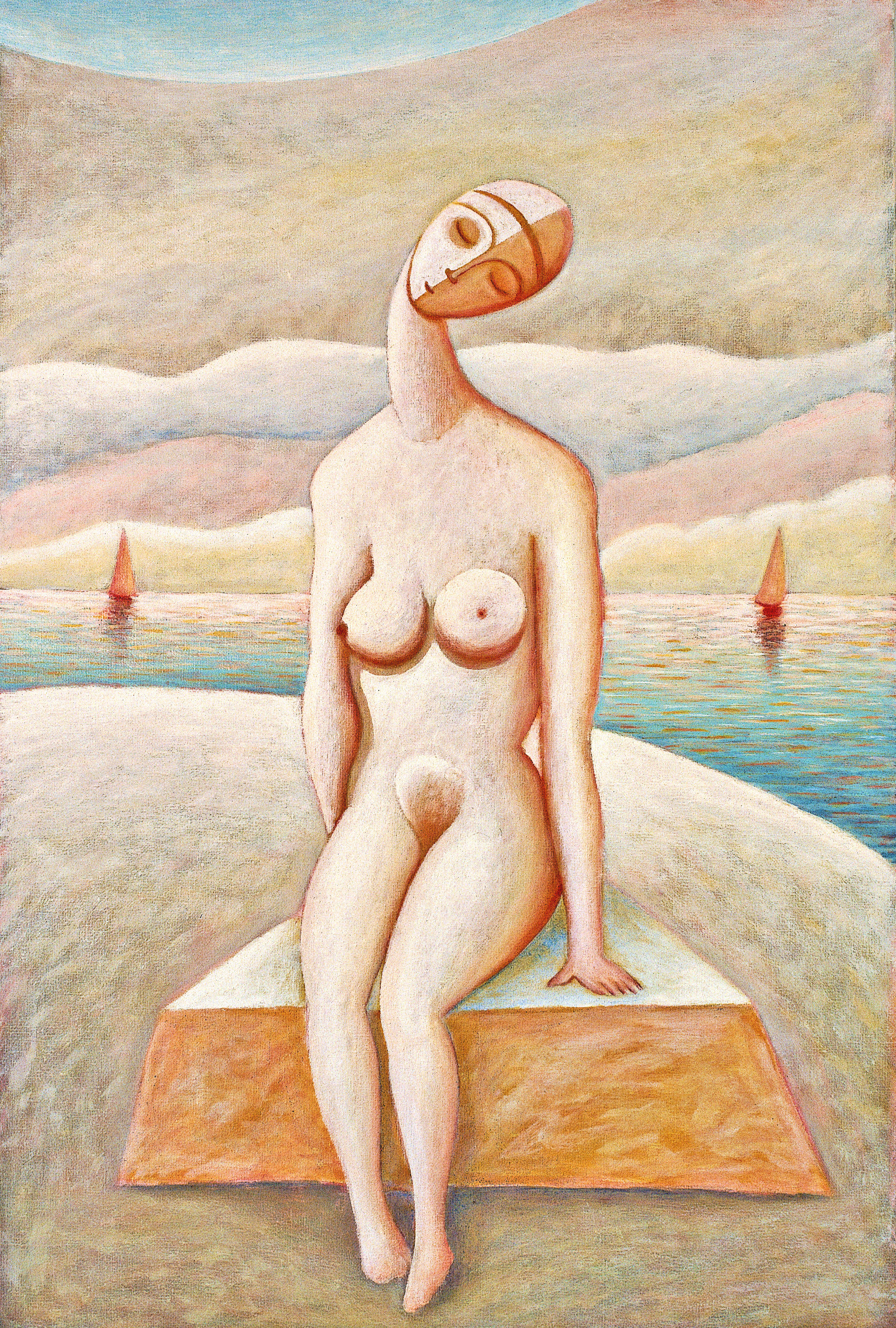 Nudo sulla spiaggia, 1983
Olio su tela
60 x 40 cm