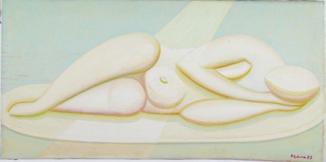 Figura metafisica, 1983
Olio su tela
40 x 80 cm,
F000