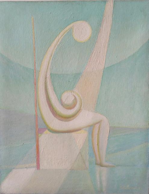 Figure metafisiche (Maternità), 1982
Olio su tela
50 x 40 cm,
FV007